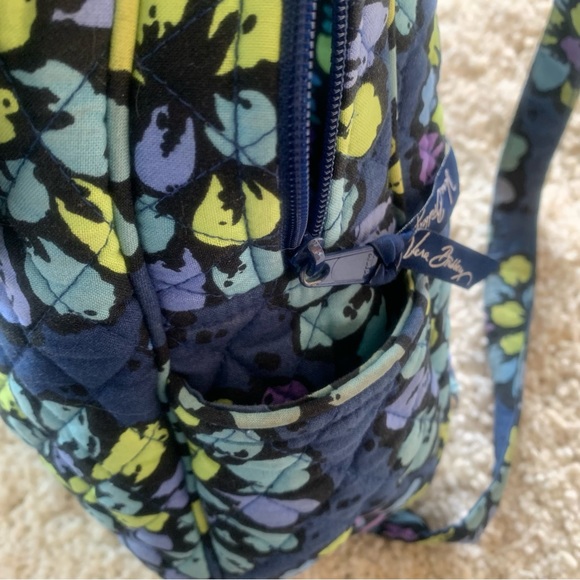 Vera Bradley Blue Floral Backpack - Picture 4 of 8